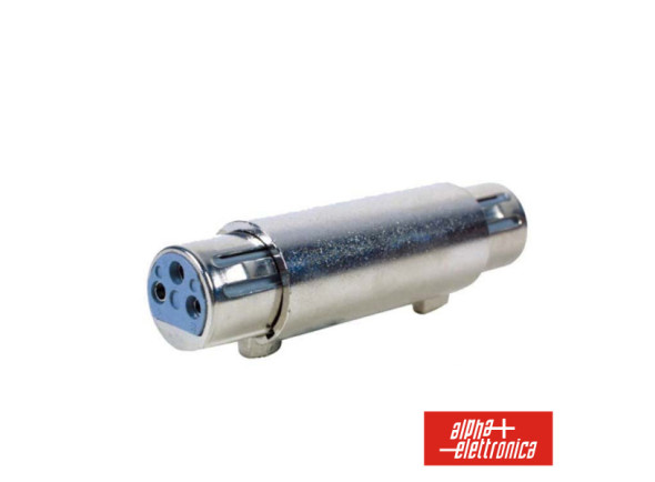 Alpha Elettronica Ficha Adaptadora XLR 3p Fêmea / XLR 3p Fêmea Alpha Elettronica Ficha Adaptadora XLR 3p Fêmea / XLR 3p Fêmea